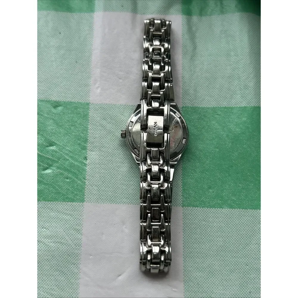 Omax Silver Tone Black Dial Women’s Quartz Watch